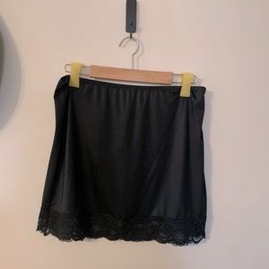 VS - Mini Satin Lingerie Skirt